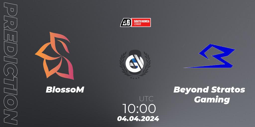 Prognoza BlossoM - Beyond Stratos Gaming. 05.04.24, Rainbow Six, South Korea League 2024 - Stage 1