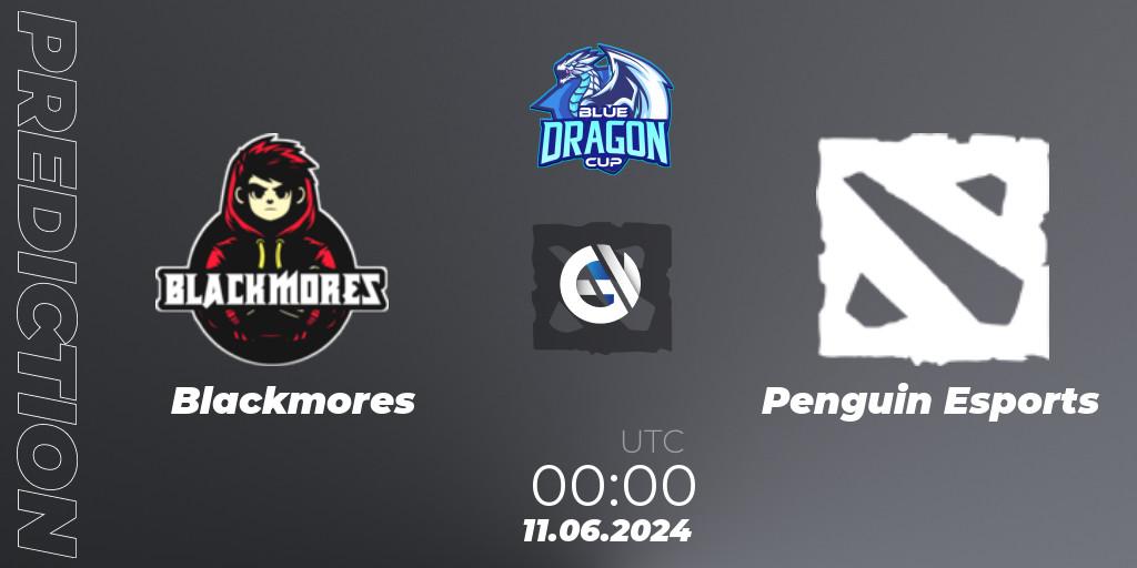 Prognoza Blackmores - Penguin Esports. 14.06.2024 at 00:00, Dota 2, Blue Dragon Cup