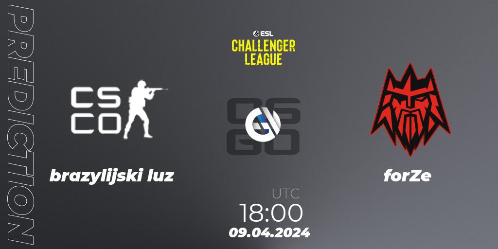 Prognoza brazylijski luz - forZe. 09.04.24, CS2 (CS:GO), ESL Challenger League Season 47: Europe