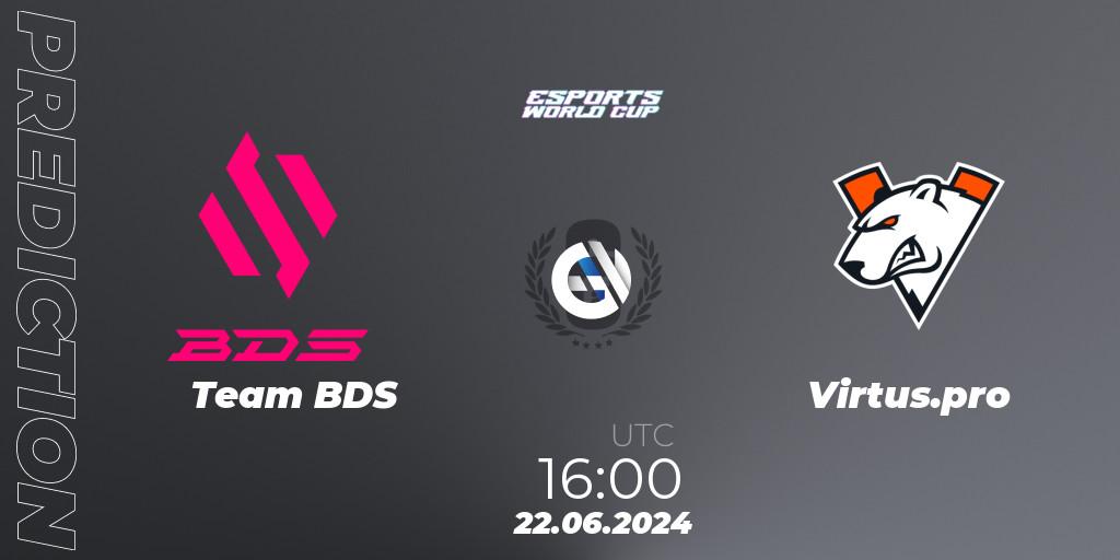 Prognoza Team BDS - Virtus.pro. 22.06.2024 at 16:00, Rainbow Six, Esports World Cup 2024: Europe OQ