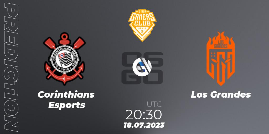 Prognoza Corinthians Esports - Los Grandes. 18.07.23, CS2 (CS:GO), Gamers Club Liga Série S: Season 3