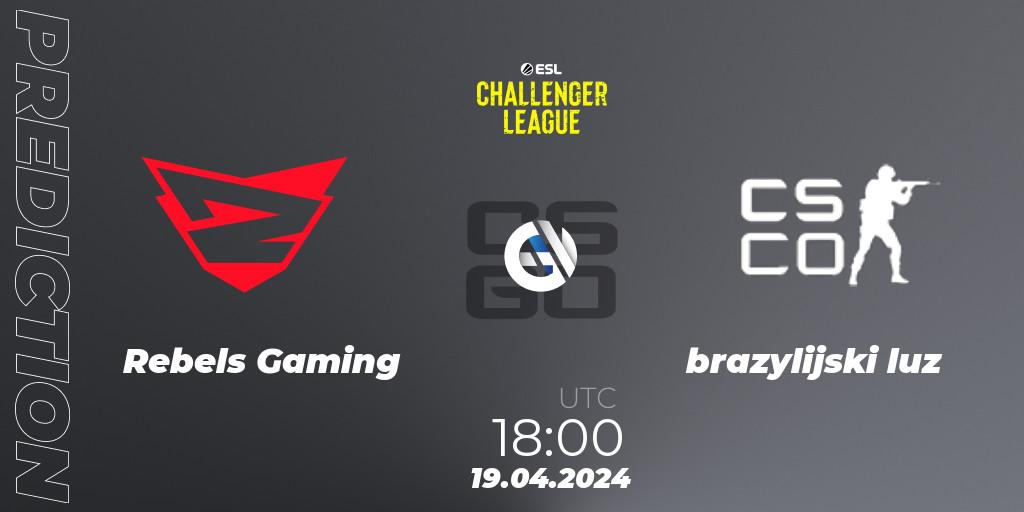 Prognoza Rebels Gaming - brazylijski luz. 19.04.24, CS2 (CS:GO), ESL Challenger League Season 47: Europe