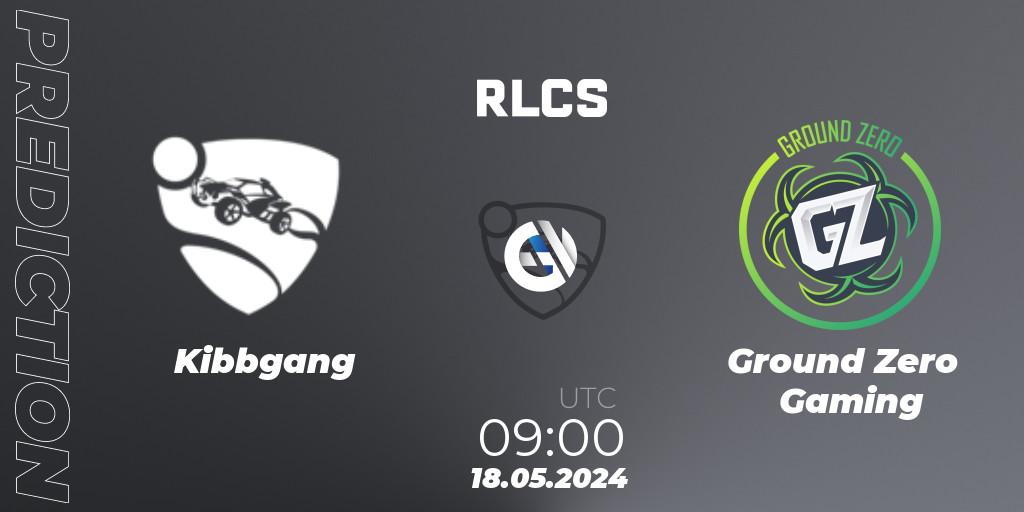 Prognoza Kibbgang - Ground Zero Gaming. 18.05.2024 at 09:20, Rocket League, RLCS 2024 - Major 2: OCE Open Qualifier 5