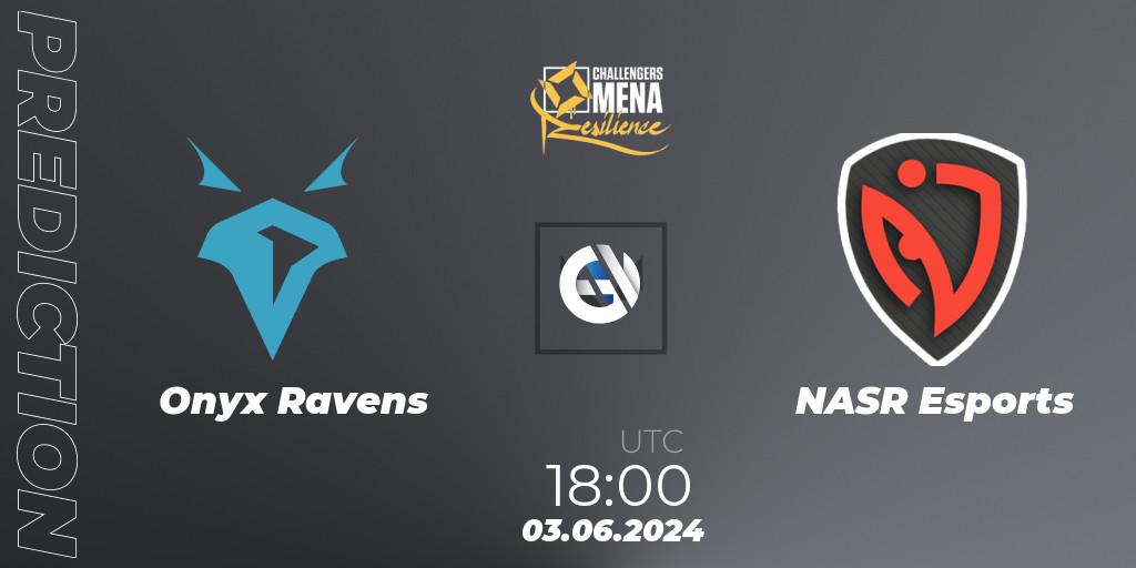Prognoza Onyx Ravens - NASR Esports. 03.06.2024 at 18:00, VALORANT, VALORANT Challengers 2024 MENA: Resilience Split 2 - Levant and North Africa