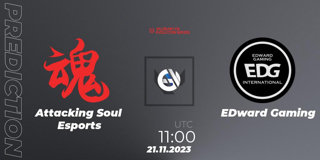 Prognoza Attacking Soul Esports - EDward Gaming. 21.11.23, VALORANT, VALORANT China Evolution Series Act 3: Heritability