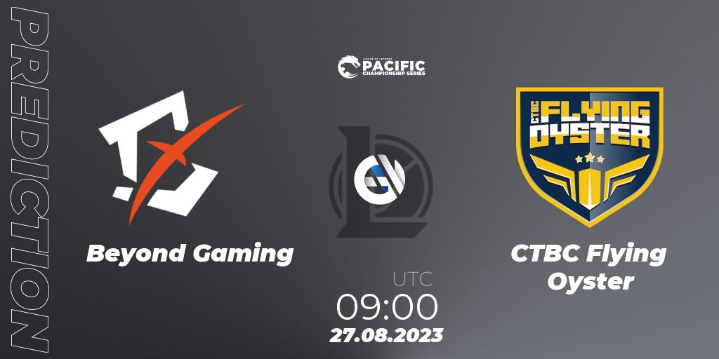 Prognoza Beyond Gaming - CTBC Flying Oyster. 27.08.2023 at 09:00, LoL, PACIFIC Championship series Playoffs