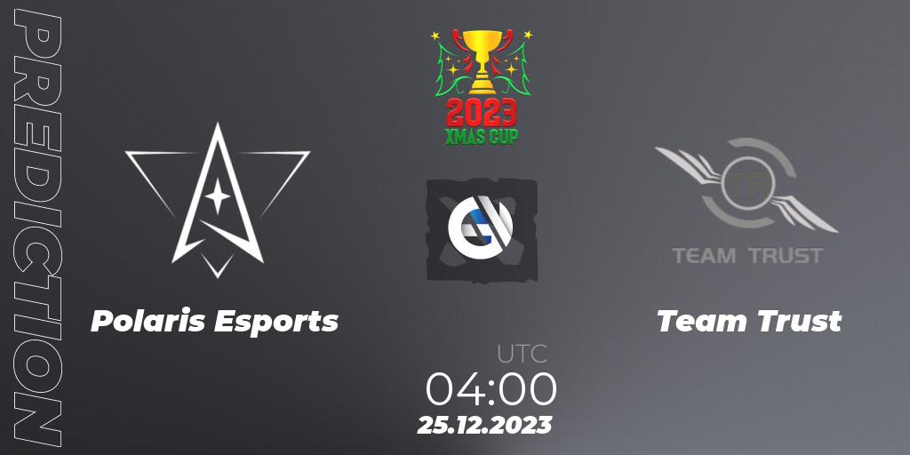 Prognoza Polaris Esports - Team Trust. 25.12.2023 at 04:00, Dota 2, Xmas Cup 2023