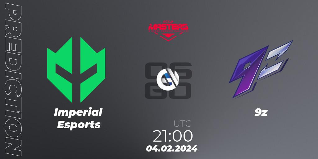 Prognoza Imperial Esports - 9z. 04.02.2024 at 21:00, Counter-Strike (CS2), ACE South American Masters Spring 2024 - A BLAST Premier Qualifier