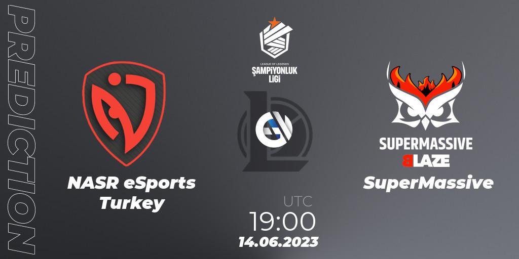 Prognoza NASR eSports Turkey - SuperMassive. 14.06.2023 at 19:00, LoL, TCL Summer 2023 - Group Stage