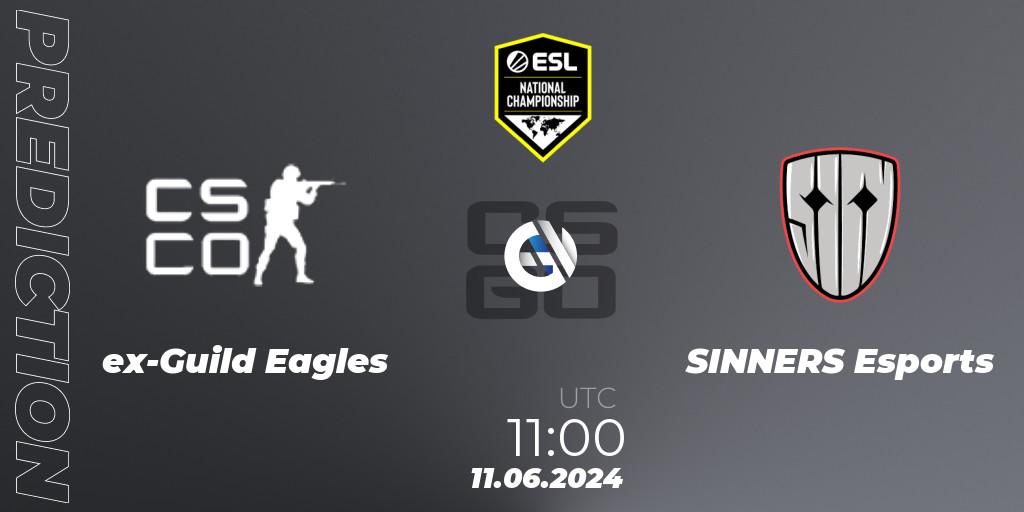 Prognoza ex-Guild Eagles - SINNERS Esports. 11.06.2024 at 11:00, Counter-Strike (CS2), ESL Pro League Season 20: European Conference