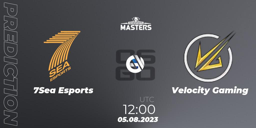 Prognoza 7Sea Esports - Velocity Gaming. 05.08.2023 at 10:30, Counter-Strike (CS2), Skyesports Masters 2023: Regular Season