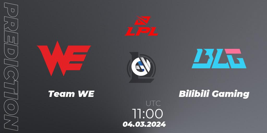 Prognoza Team WE - Bilibili Gaming. 04.03.24, LoL, LPL Spring 2024 - Group Stage