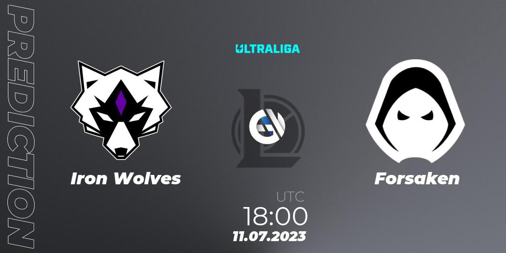 Prognoza Iron Wolves - Forsaken. 11.07.2023 at 18:00, LoL, Ultraliga Season 10 2023 Regular Season