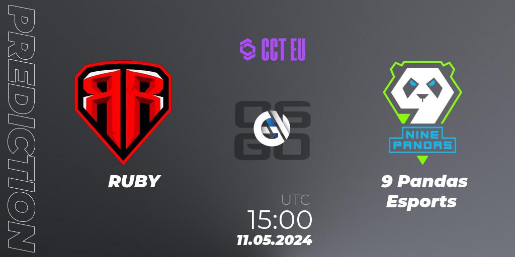 Prognoza RUBY - 9 Pandas Esports. 11.05.2024 at 15:05, Counter-Strike (CS2), CCT Season 2 Europe Series 2 