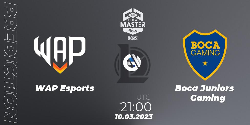 Prognoza WAP Esports - Boca Juniors Gaming. 10.03.23, LoL, Liga Master Opening 2023 - Playoffs