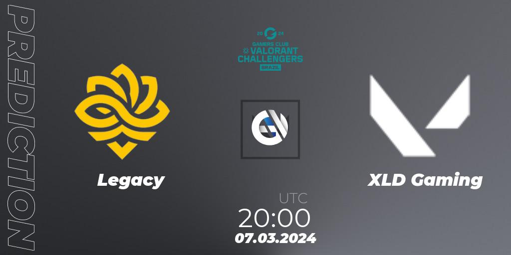 Prognoza Legacy - XLD Gaming. 07.03.2024 at 20:00, VALORANT, VALORANT Challengers Brazil 2024: Split 1