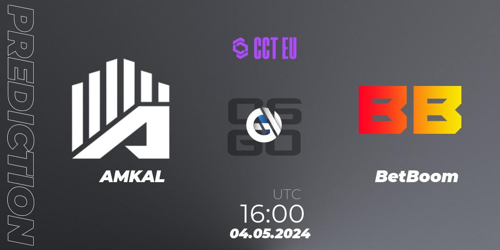 Prognoza AMKAL - BetBoom. 04.05.2024 at 16:00, Counter-Strike (CS2), CCT Season 2 Europe Series 1