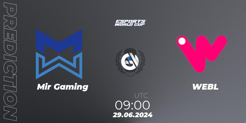 Prognoza Mir Gaming - WEBL. 29.06.2024 at 09:00, Rainbow Six, Esports World Cup 2024: South Korea CQ