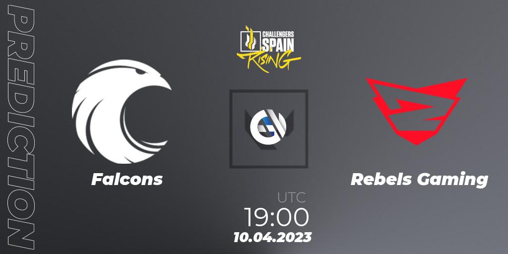 Prognoza Falcons - Rebels Gaming. 10.04.2023 at 19:55, VALORANT, VALORANT Challengers 2023 Spain: Rising Split 2