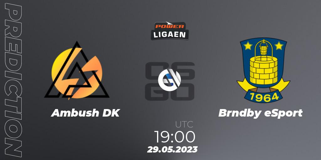Prognoza Ambush - Brøndby eSport. 29.05.2023 at 19:00, Counter-Strike (CS2), Dust2.dk Ligaen Season 23