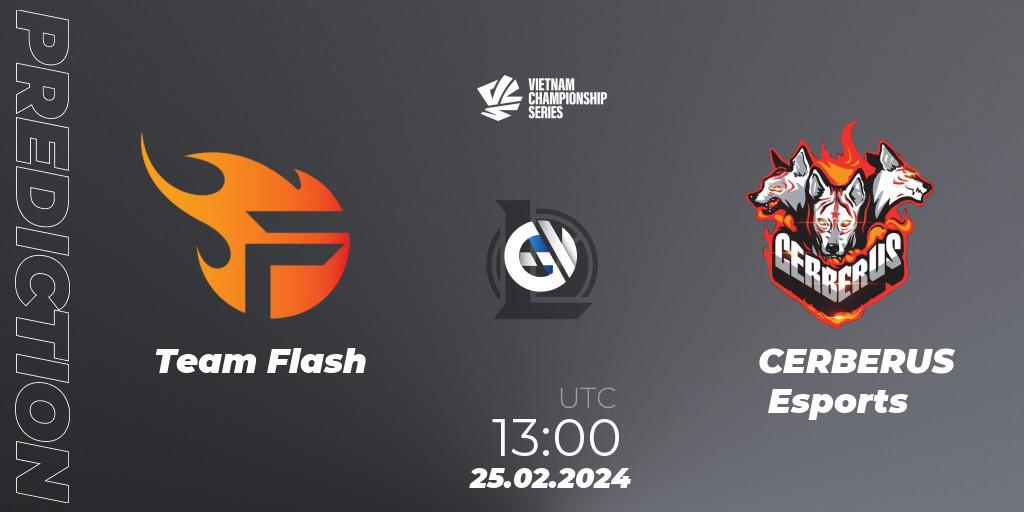 Prognoza Team Flash - CERBERUS Esports. 25.02.24, LoL, VCS Dawn 2024 - Group Stage