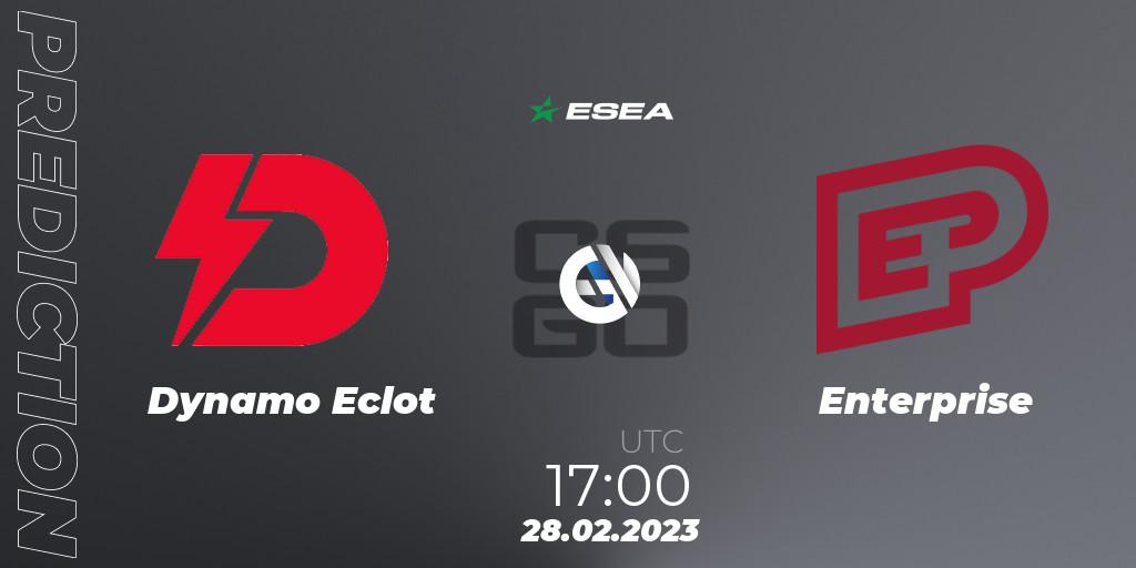 Prognoza Dynamo Eclot - Enterprise. 28.02.2023 at 17:00, Counter-Strike (CS2), ESEA Season 44: Advanced Division - Europe