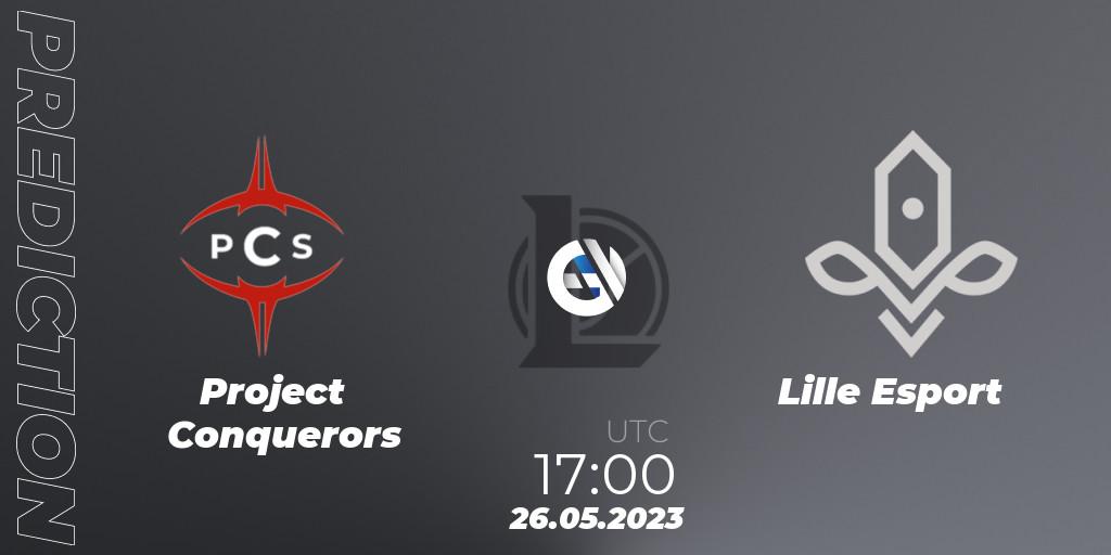Prognoza Project Conquerors - Lille Esport. 26.05.2023 at 17:00, LoL, LFL Division 2 Summer 2023 - Group Stage