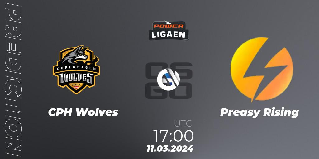 Prognoza CPH Wolves - Preasy Rising. 11.03.24, CS2 (CS:GO), Dust2.dk Ligaen Season 25