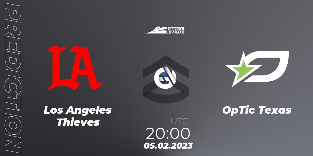Prognoza Los Angeles Thieves - OpTic Texas. 05.02.2023 at 20:00, Call of Duty, Call of Duty League 2023: Stage 2 Major