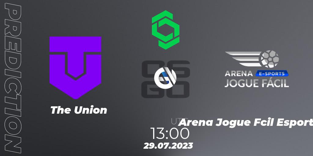 Prognoza The Union - Arena Jogue Fácil Esports. 29.07.2023 at 13:00, Counter-Strike (CS2), CCT South America Series #9: Closed Qualifier