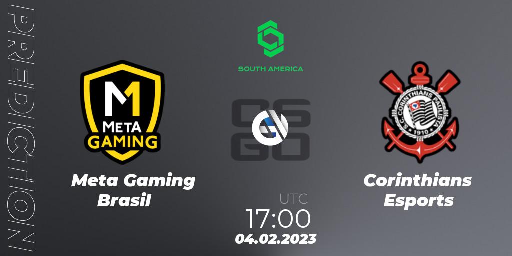 Prognoza Meta Gaming Brasil - Corinthians Esports. 04.02.23, CS2 (CS:GO), CCT South America Series #4