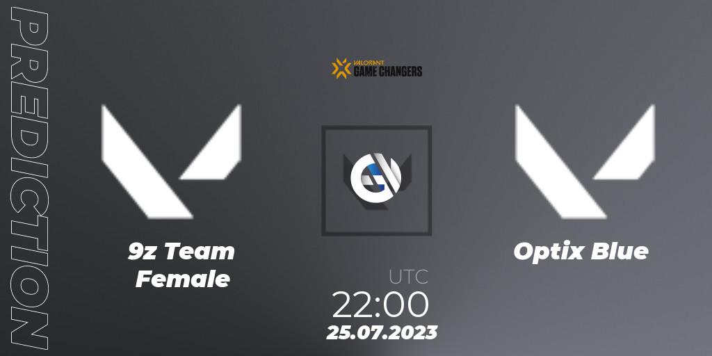 Prognoza 9z Team Female - Optix Blue. 25.07.2023 at 22:00, VALORANT, VCT 2023: Game Changers Latin America South