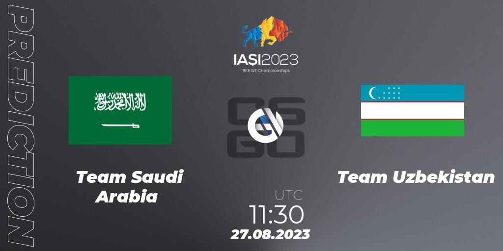 Prognoza Team Saudi Arabia - Team Uzbekistan. 27.08.23, CS2 (CS:GO), IESF World Esports Championship 2023