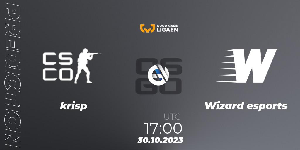 Prognoza krisp - Wizard esports. 30.10.23, CS2 (CS:GO), Good Game-ligaen Fall 2023: Regular Season