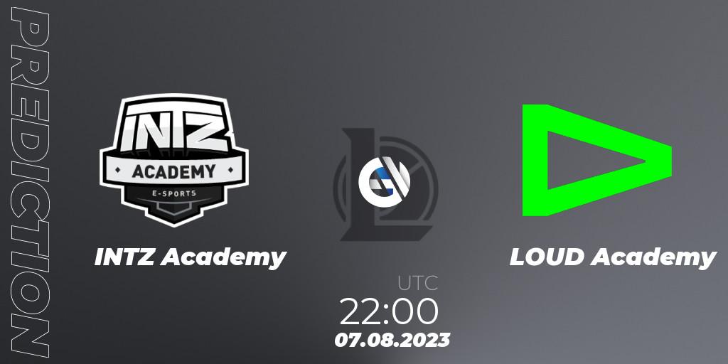 Prognoza INTZ Academy - LOUD Academy. 07.08.2023 at 22:00, LoL, CBLOL Academy Split 2 2023 - Group Stage