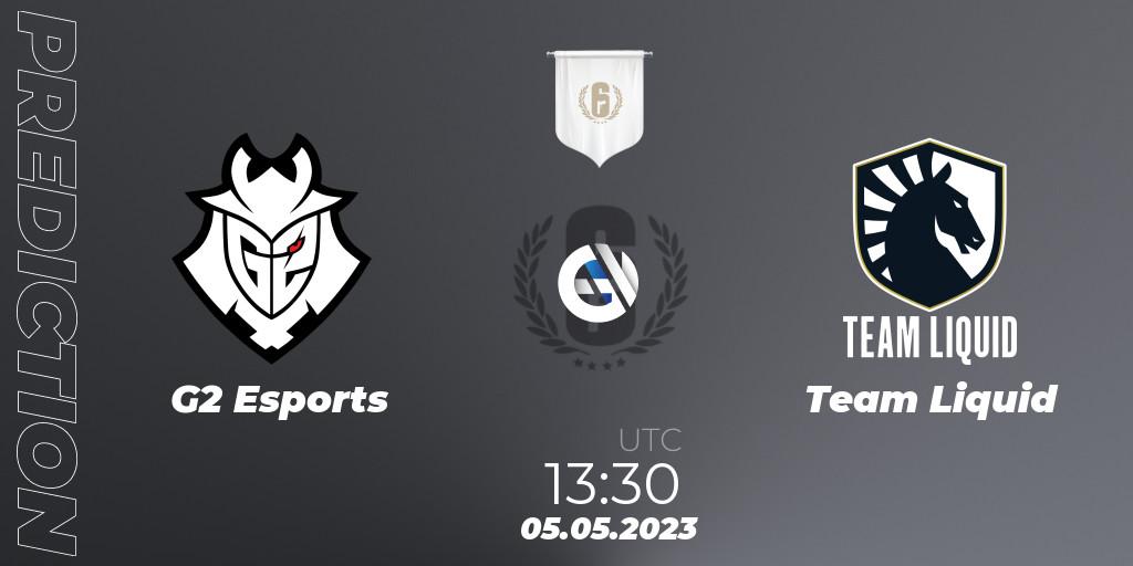 Prognoza G2 Esports - Team Liquid. 05.05.2023 at 17:00, Rainbow Six, BLAST R6 Major Copenhagen 2023 Playoffs