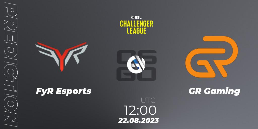 Prognoza FyR Esports - GR Gaming. 22.08.23, CS2 (CS:GO), ESL Challenger League Season 46: Asia-Pacific