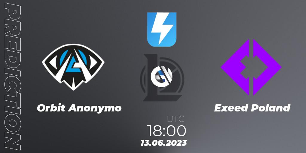 Prognoza Anonymo Esports - Exeed Poland. 21.06.23, LoL, Ultraliga Season 10 2023 Regular Season