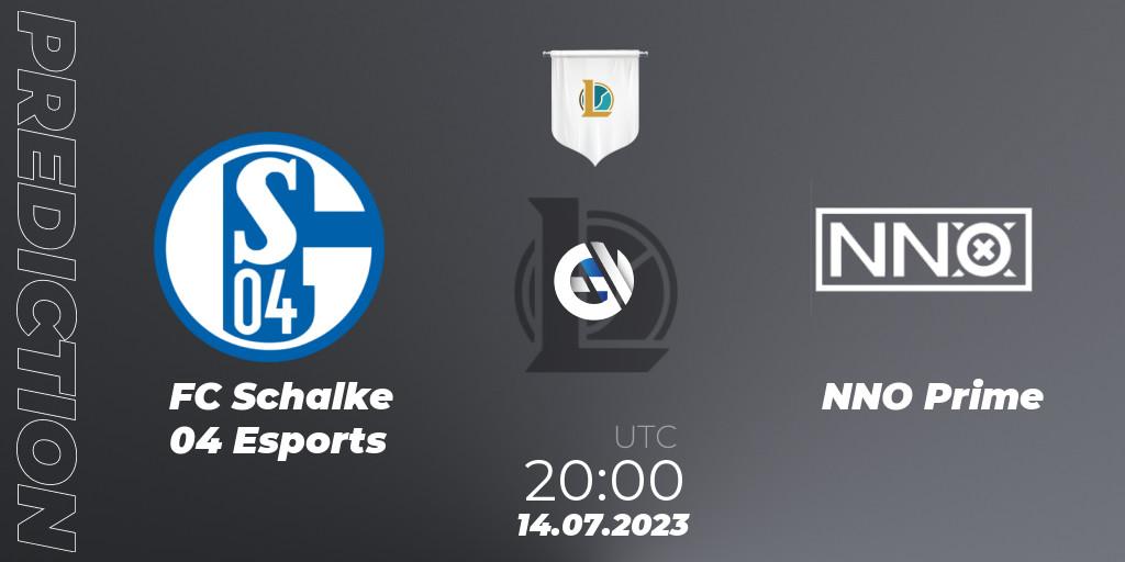 Prognoza FC Schalke 04 Esports - NNO Prime. 14.07.23, LoL, Prime League Summer 2023 - Group Stage