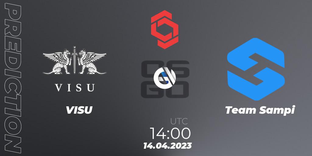 Prognoza VISU - Team Sampi. 14.04.2023 at 14:00, Counter-Strike (CS2), CCT Central Europe Series #6: Closed Qualifier
