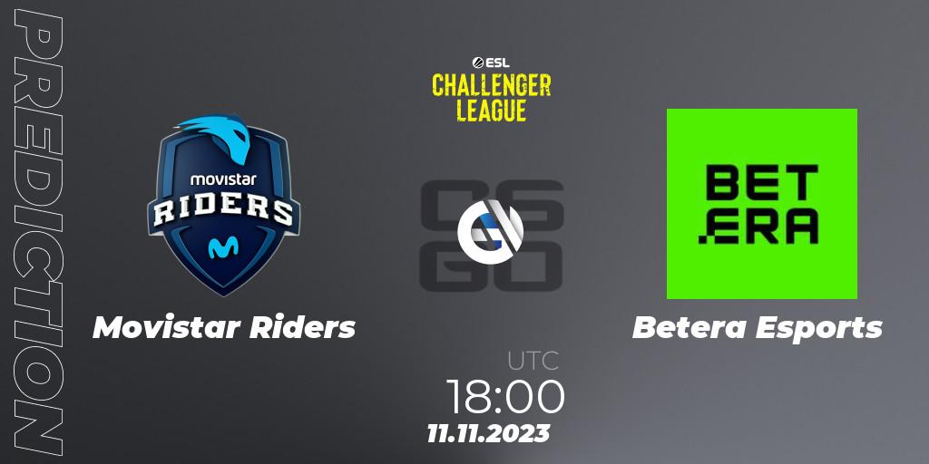 Prognoza Movistar Riders - Betera Esports. 11.11.23, CS2 (CS:GO), ESL Challenger League Season 46: Europe