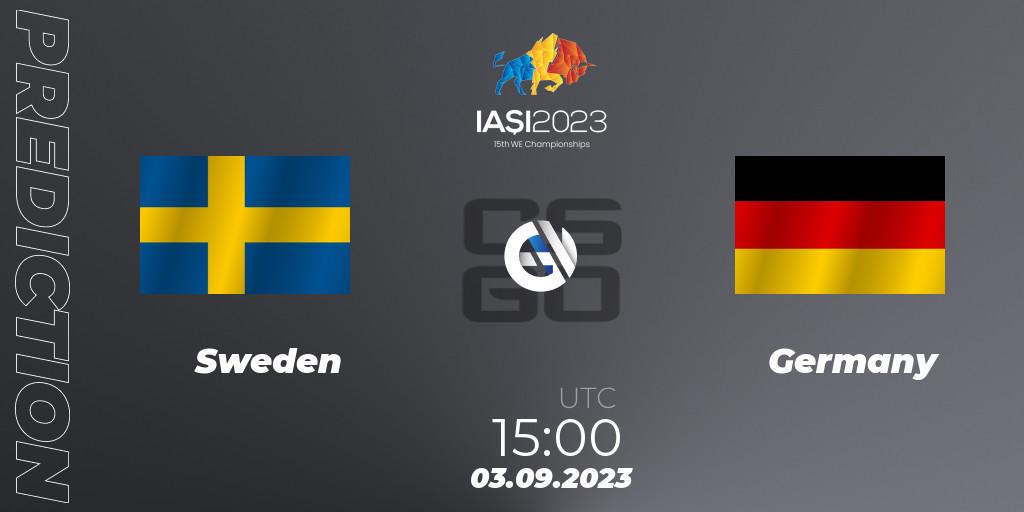 Prognoza Sweden - Germany. 03.09.2023 at 15:00, Counter-Strike (CS2), IESF World Esports Championship 2023
