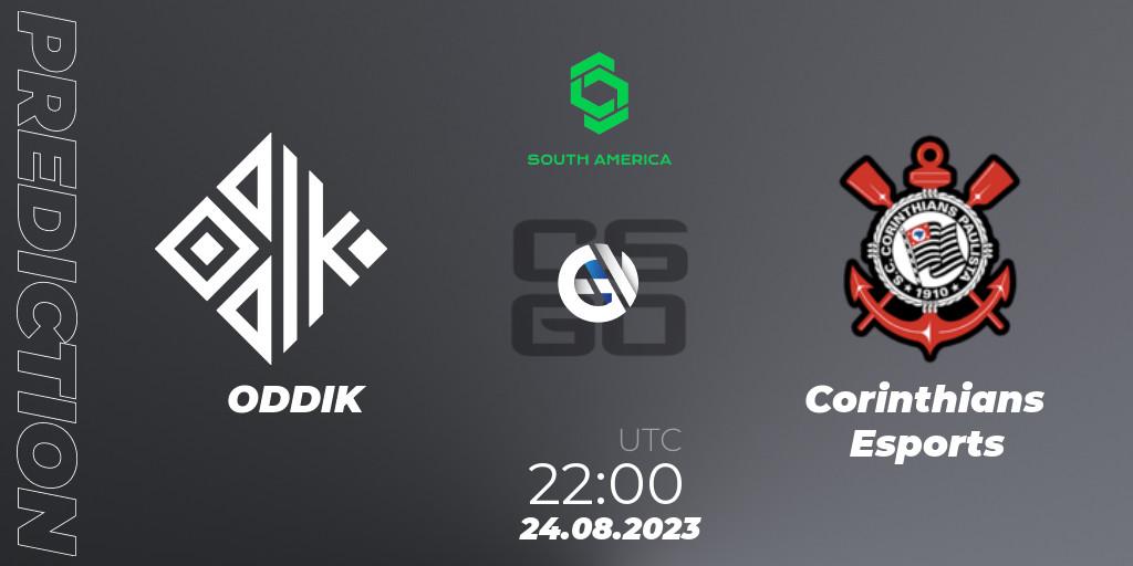 Prognoza ODDIK - Corinthians Esports. 24.08.2023 at 22:00, Counter-Strike (CS2), CCT South America Series #10