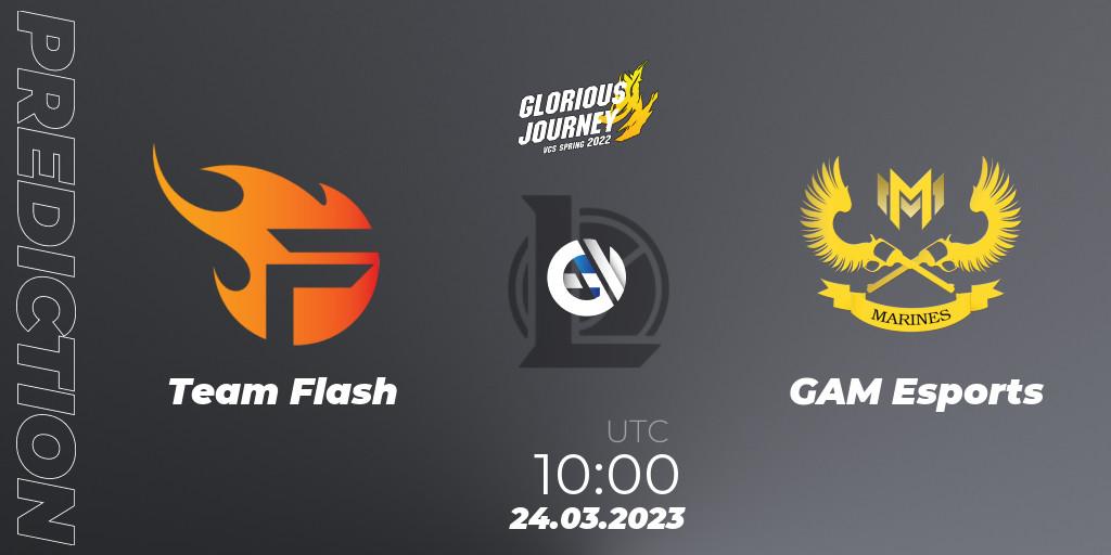 Prognoza Team Flash - GAM Esports. 23.03.23, LoL, VCS Spring 2023 - Group Stage
