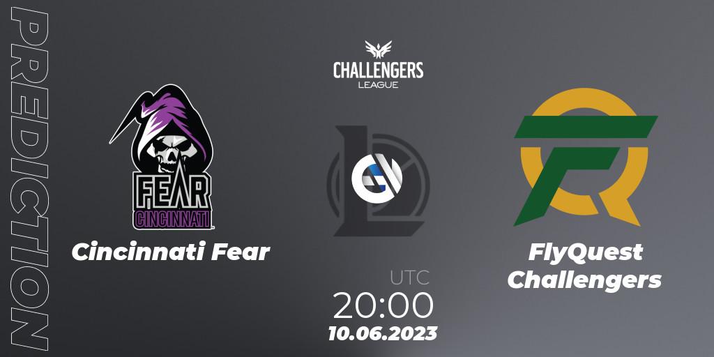 Prognoza Cincinnati Fear - FlyQuest Challengers. 10.06.2023 at 20:00, LoL, North American Challengers League 2023 Summer - Group Stage