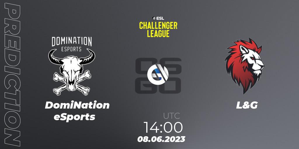 Prognoza DomiNation eSports - L&G. 08.06.23, CS2 (CS:GO), ESL Challenger League Season 45 Europe Relegation