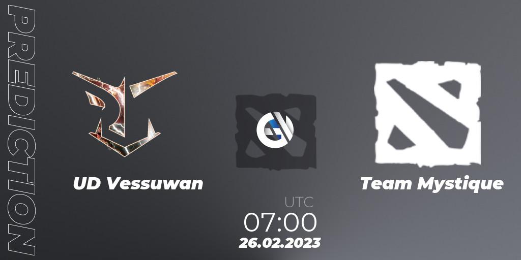 Prognoza UD Vessuwan - Team Mystique. 26.02.23, Dota 2, GGWP Dragon Series 1