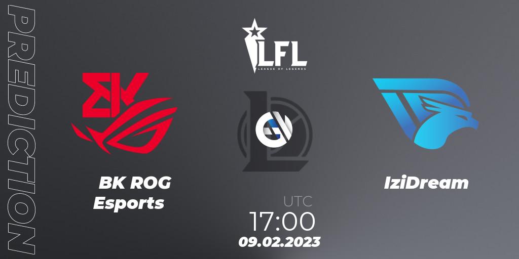 Prognoza BK ROG Esports - IziDream. 09.02.23, LoL, LFL Spring 2023 - Group Stage