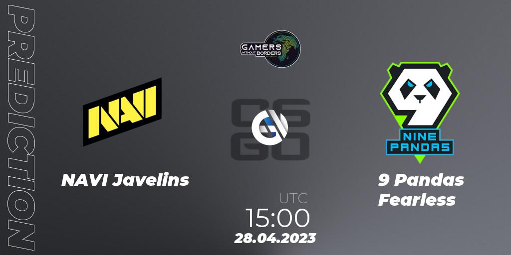 Prognoza NAVI Javelins - 9 Pandas Fearless. 28.04.2023 at 15:00, Counter-Strike (CS2), Gamers Without Borders Women Charity Cup 2023