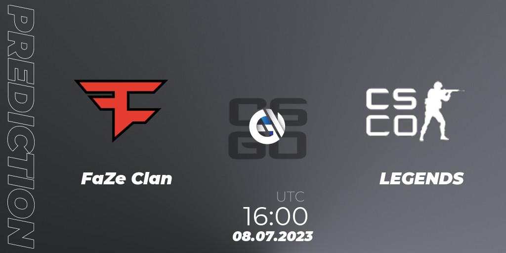 Prognoza FaZe Clan - LEGENDS. 08.07.2023 at 16:00, Counter-Strike (CS2), SteelSeries CS2 Legends vs Champions 2023